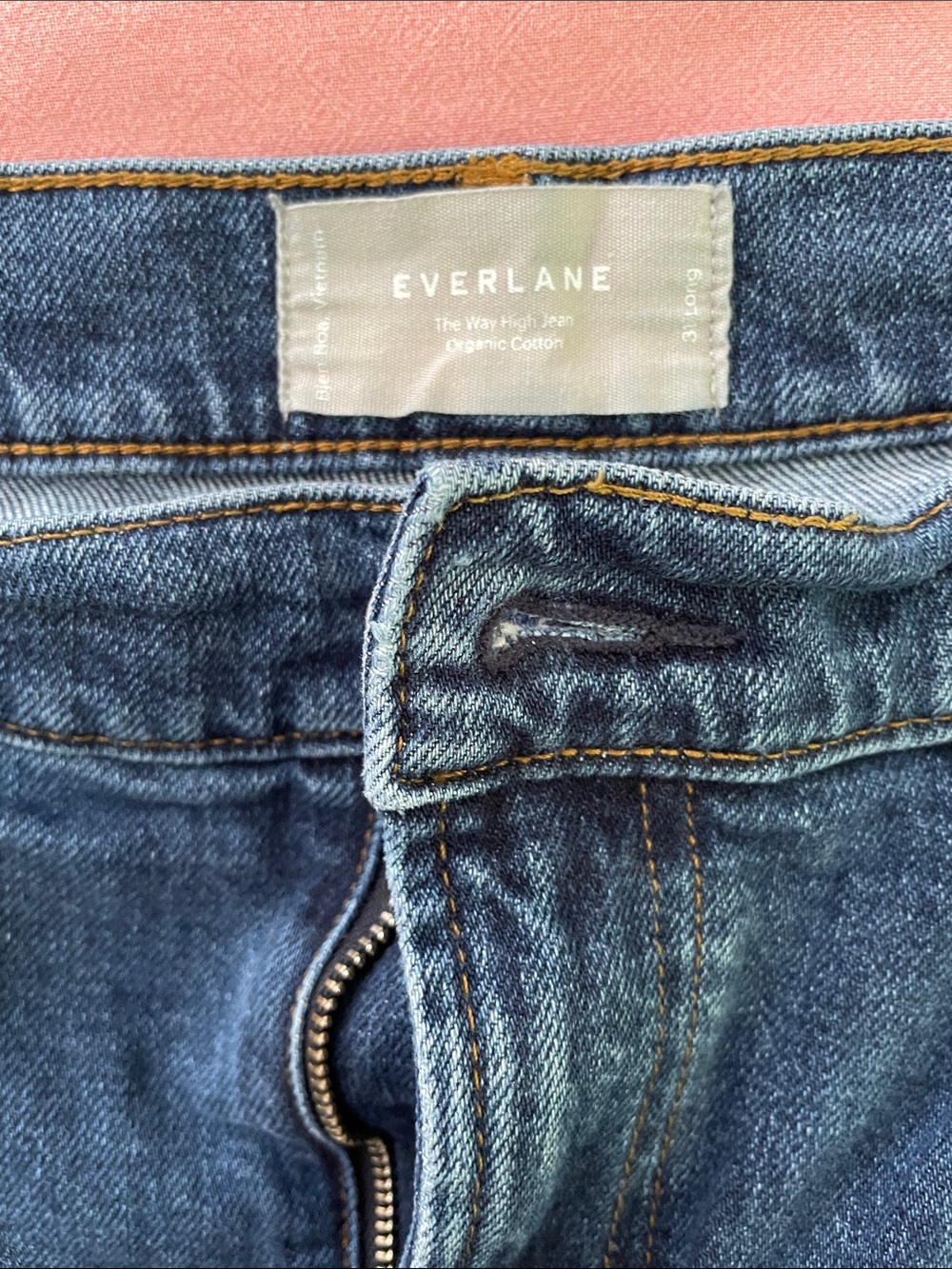 Everlane High-Rise Jeans in Medium Blue Denim